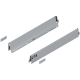 Laterală TANDEMBOX, Înălţime M (83.6 mm), NL=600 mm, dreapta+stânga, pentru TANDEMBOX antaro , R9006 gri aluminiu