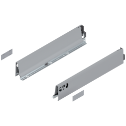 Laterală TANDEMBOX, Înălţime M (83.6 mm), NL=450 mm, dreapta+stânga, pentru TANDEMBOX antaro , R9006 gri aluminiu