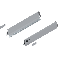 Laterală TANDEMBOX, Înălţime M (83.6 mm), NL=500 mm, dreapta+stânga, pentru TANDEMBOX antaro , R9006 gri aluminiu