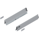 Laterală TANDEMBOX, Înălţime M (83.6 mm), NL=500 mm, dreapta+stânga, pentru TANDEMBOX antaro , R9006 gri aluminiu