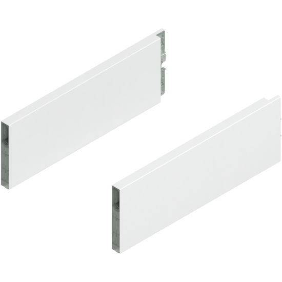 MERIVOBOX BOXCAP, NL=300 mm, Înălţime E, dreapta+stânga, alb-mătase mat