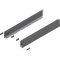 Laterală de sertar MERIVOBOX, Înălţime M (91 mm), NL=600 mm, dreapta+stânga, gri-orion mat