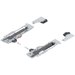 set (Unitate TIP-ON BLUMOTION + Declanşator + Adaptor), pentru TANDEMBOX, Tip L5, NL=350-650 mm, Greutate totală a extragerii=30-65 kg, dreapta+stânga, negru