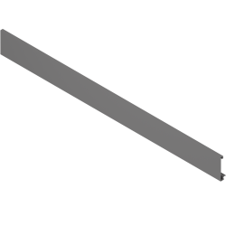 Front din aluminiu, pentru Sertar interior şi extragere interioară cu traversă, KB=1200 mm, pentru debitat, pentru MERIVOBOX, gri-orion mat