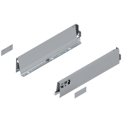 Laterală TANDEMBOX, Înălţime M (83.6 mm), NL=400 mm, dreapta+stânga, pentru TANDEMBOX antaro , R9006 gri aluminiu