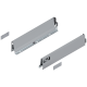 Laterală TANDEMBOX, Înălţime M (83.6 mm), NL=400 mm, dreapta+stânga, pentru TANDEMBOX antaro , R9006 gri aluminiu