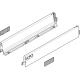 Laterală TANDEMBOX, Înălţime M (83.6 mm), NL=400 mm, dreapta+stânga, pentru TANDEMBOX antaro , R9006 gri aluminiu