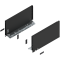 Laterală de sertar LEGRABOX, Înălţime C (177 mm), NL=350 mm, dreapta+stânga, pentru LEGRABOX pure, negru-carbon mat