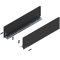Laterală de sertar LEGRABOX, Înălţime C (177 mm), NL=650 mm, dreapta+stânga, pentru LEGRABOX pure, negru-carbon mat