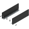Laterală de sertar LEGRABOX, Înălţime C (177 mm), NL=550 mm, dreapta+stânga, pentru LEGRABOX pure, negru-carbon mat