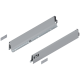 Laterală TANDEMBOX, Înălţime M (83.6 mm), NL=550 mm, dreapta+stânga, pentru TANDEMBOX antaro , R9006 gri aluminiu