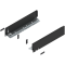 Laterală LEGRABOX, Înălţime M (90.5 mm), NL=400 mm, dreapta+stânga, pentru LEGRABOX pure, negru-carbon mat