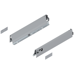Laterală TANDEMBOX, Înălţime N (68.5 mm), NL=400 mm, dreapta+stânga, pentru TANDEMBOX antaro , R9006 gri aluminiu