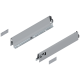 Laterală TANDEMBOX, Înălţime N (68.5 mm), NL=400 mm, dreapta+stânga, pentru TANDEMBOX antaro , R9006 gri aluminiu