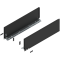 Laterală de sertar LEGRABOX, Înălţime C (177 mm), NL=600 mm, dreapta+stânga, pentru LEGRABOX pure, negru-carbon mat
