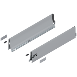Laterală TANDEMBOX, Înălţime K (115.6 mm), NL=550 mm, dreapta+stânga, pentru TANDEMBOX antaro , R9006 gri aluminiu
