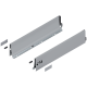Laterală TANDEMBOX, Înălţime K (115.6 mm), NL=550 mm, dreapta+stânga, pentru TANDEMBOX antaro , R9006 gri aluminiu
