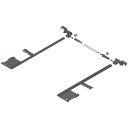 LEGRABOX Mecanism de stabilizare laterală, NL=400 mm, KB=1400 mm, Extensie totală, pentru debitat, R7037 gri închis