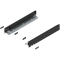 Laterală de sertar LEGRABOX, Înălţime N (66.5 mm), NL=450 mm, dreapta+stânga, pentru LEGRABOX pure, negru-carbon mat