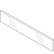 LEGRABOX Element de inserţie - faţă, Înălţime 70 mm, KB=1200 mm (18/19 mm), Sticlă clar, pentru LEGRABOX pure/free, clar
