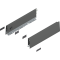 Laterală de sertar MERIVOBOX, Înălţime M (91 mm), NL=350 mm, dreapta+stânga, gri-orion mat