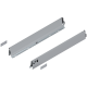 Laterală TANDEMBOX, Înălţime M (83 mm), NL=650 mm, dreapta+stânga, pentru TANDEMBOX intivo/antaro, pentru , R9006 gri aluminiu