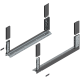 Laterală de sertar LEGRABOX free, Înălţime C (177 mm), NL=600 mm, dreapta+stânga, pentru LEGRABOX free, gri-orion mat