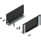 Laterală de sertar LEGRABOX (interior), Înălţime C (177 mm), NL=350 mm, dreapta+stânga, pentru LEGRABOX pure, negru-carbon mat