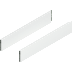 MERIVOBOX BOXCAP, NL=550 mm, Înălţime E, dreapta+stânga, alb-mătase mat