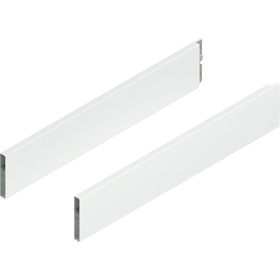 MERIVOBOX BOXCAP, NL=550 mm, Înălţime E, dreapta+stânga, alb-mătase mat