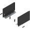 Laterală de sertar LEGRABOX, Înălţime C (177 mm), NL=270 mm, dreapta+stânga, pentru LEGRABOX pure, negru-carbon mat