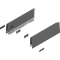 Laterală de sertar MERIVOBOX, Înălţime M (91 mm), NL=300 mm, dreapta+stânga, gri-orion mat