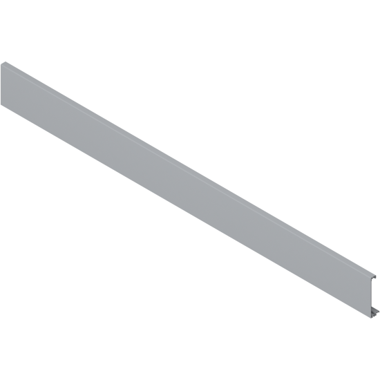 TANDEMBOX Front din aluminiu, pentru Sertar interior şi extragere interioară cu traversă, KB=1200 mm, pentru debitat, pentru TANDEMBOX intivo/antaro, R9006 gri aluminiu
