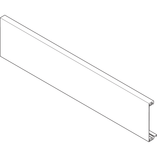 TANDEMBOX Front din aluminiu, pentru Sertar interior şi extragere interioară cu traversă, KB=1200 mm, pentru debitat, pentru TANDEMBOX intivo/antaro, în culoare 