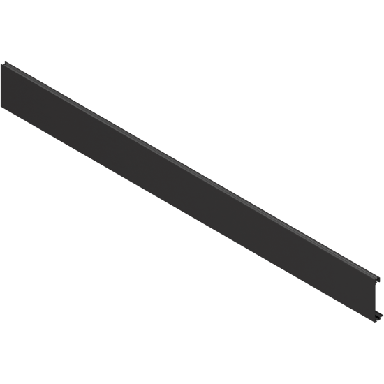 TANDEMBOX Front din aluminiu, cu canelură, pentru Extragere interioară pentru elementul de inserţie, KB=1200 mm, pentru debitat, pentru TANDEMBOX intivo, terraschwarz (negru Terra)