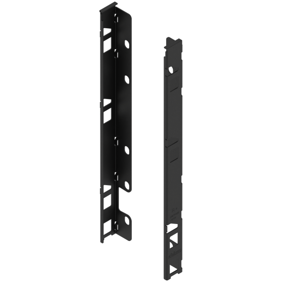 LEGRABOX Suporturi pentru spate de lemn, Înălţime F (257 mm), dreapta+stânga, negru-carbon mat