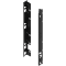 LEGRABOX Suporturi pentru spate de lemn, Înălţime F (257 mm), dreapta+stânga, negru-carbon mat