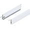 Laterală de sertar MERIVOBOX, Înălţime K (129 mm), NL=550 mm, dreapta+stânga, alb-mătase mat