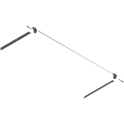 TANDEMBOX Mecanism de stabilizare laterală (construibil în sus), NL=450 mm, KB=1200 mm, Extensie totală, Sertar/extragere cu front înalt, R7037 gri închis