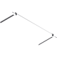 TANDEMBOX Mecanism de stabilizare laterală (construibil în sus), NL=450 mm, KB=1200 mm, Extensie totală, Sertar/extragere cu front înalt, R7037 gri închis