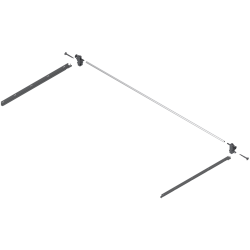TANDEMBOX Mecanism de stabilizare laterală (construibil în sus), NL=550 mm, KB=1200 mm, Extensie totală, Sertar/extragere cu front înalt, R7037 gri închis