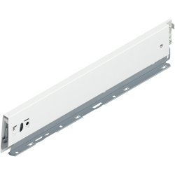 Laterală de sertar MERIVOBOX, Înălţime M (91 mm), NL=450 mm, stânga, alb-mătase mat