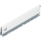 Laterală de sertar MERIVOBOX, Înălţime M (91 mm), NL=450 mm, stânga, alb-mătase mat
