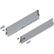 Laterală TANDEMBOX, Înălţime K (115.6 mm), NL=600 mm, dreapta+stânga, pentru TANDEMBOX antaro , R9006 gri aluminiu