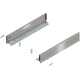 Laterală LEGRABOX, Înălţime M (90.5 mm), NL=500 mm, dreapta+stânga, pentru LEGRABOX pure, inox periat-lăcuit