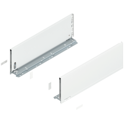Laterală de sertar LEGRABOX, Înălţime C (177 mm), NL=500 mm, dreapta+stânga, pentru LEGRABOX pure, alb-mătase mat