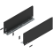 Laterală de sertar LEGRABOX, Înălţime C (177 mm), NL=500 mm, dreapta+stânga, pentru LEGRABOX pure, negru-carbon mat