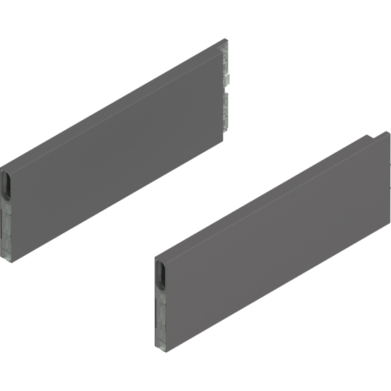 MERIVOBOX BOXCAP, NL=300 mm, Înălţime E, dreapta+stânga, gri-orion mat