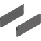 MERIVOBOX BOXCAP, NL=300 mm, Înălţime E, dreapta+stânga, gri-orion mat