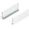 Laterală de sertar LEGRABOX, Înălţime F (241 mm), NL=650 mm, dreapta+stânga, pentru LEGRABOX pure, alb-mătase mat